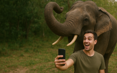 Selfie Berujung Petaka, Turis di India Diserang Gajah Liar Selfie dengan gajah liar di alam terbuka