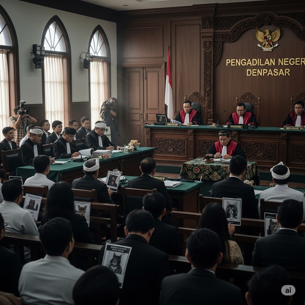 Pengadilan Denpasar Catat Sejarah, Pelaku Peracunan Anjing Divonis Bersalah